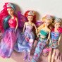 WOOPIE rinkinys, skirtas 4 burtinėms princesėms - 4 viename lėlių dėžė su priedais