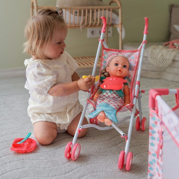 WOOPIE ROYAL Kūdikis lėlė 36 cm Žuvytė interaktyvus rinkinys XXL Auklėtojas 18 in 1