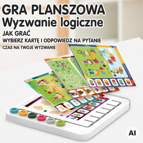 WOOPIE Rinkinys iš 60 logikos žaidimų, 3+ metų vaikams.