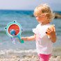 WOOPIE GREEN Velcro žaidimas CATCH BALL Arcade Shark Paddle + 2 žuvų kamuoliukai