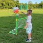 WOOPIE 2-in-1 Krepšinio Rinkinys: Futbolo Vartininkas + Krepšinio Kamuolys