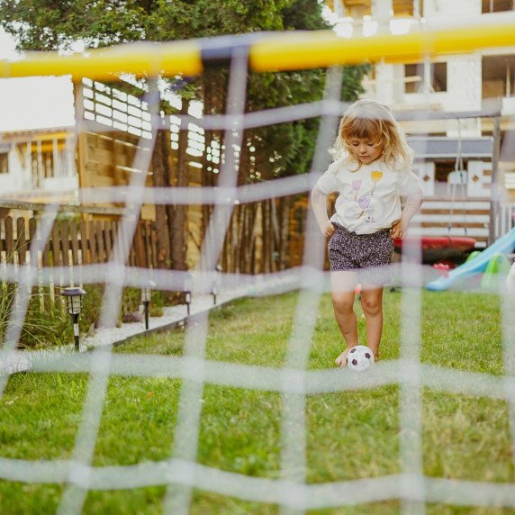 WOOPIE 2-in-1 Krepšinio rinkinys: Futbolo vartai + kamuoliai ir pompa