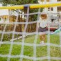 WOOPIE 2-in-1 Krepšinio rinkinys: Futbolo vartai + kamuoliai ir pompa