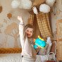 WOOPIE Dart žaidimas šaudymo kamuolių šautuvas Dinozauras Velcro taškai žaidimas