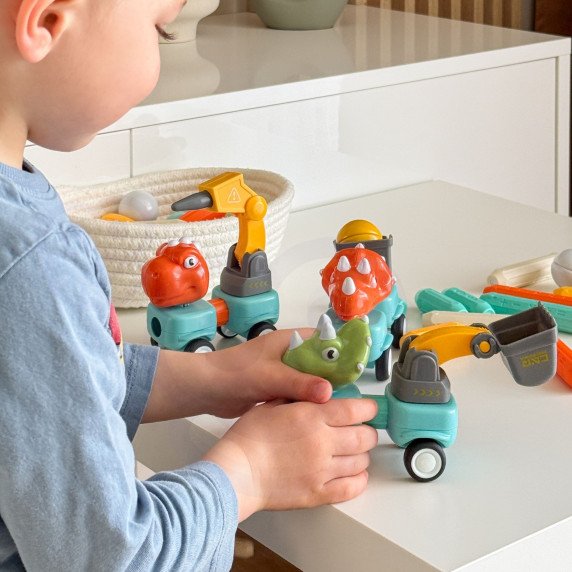 WOOPIE Magnetiniai konstruktoriai Dinozaurai 84 vnt.