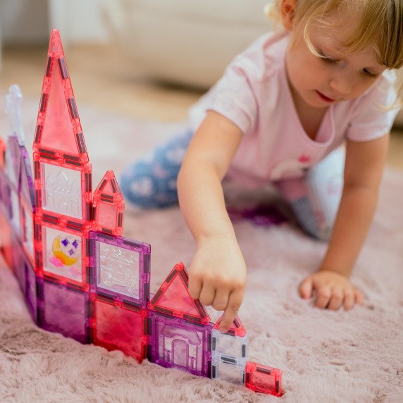 WOOPIE Magnetiniai Blokai princesės pilis rinkinys, 50 vnt.