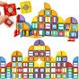 WOOPIE Magnetinės Statybinės Blokės 3D Mokomasis Rinkinys Pilis 100 vnt.