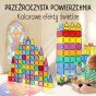 WOOPIE Magnetiniai Statybiniai Blokai 3D Edukacinis Rinkinys Pilis Transporto Priemonės 110 vnt.