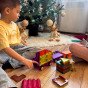 WOOPIE Magnetinis 3D Blokų Traukinio Rinkinys 71 vnt.