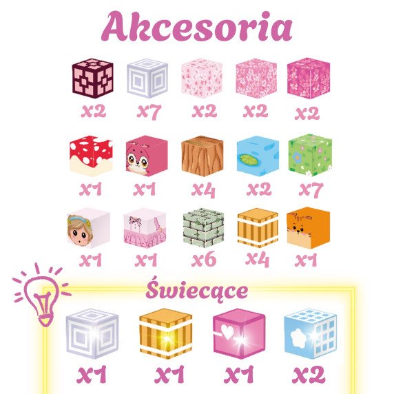 Woopie Magnetiniai Kubai 48 vnt. Montessori Edukacinis 3D Puzzle