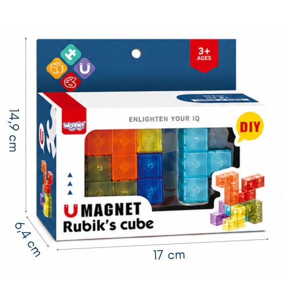 Woopie Magnetinis Tetris 3D Konstrukcijos Galvosūkis