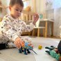 WOOPIE Dinozaurai sukti 3 dalimis konstrukcijos rinkinys dėžutėje + gręžtuvas ir atskaitiklis
