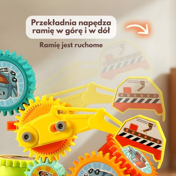 WOOPIE Interaktyvūs statybiniai blokai Pavaros 18 vnt.