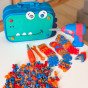 WOOPIE DIY rinkinys Dinozaurų blokai su varžtais