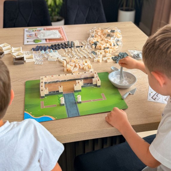WOOPIE DIY statybos rinkinys, kuris leidžia pastatyti sapnų namą iš plytelių, 603 vnt.