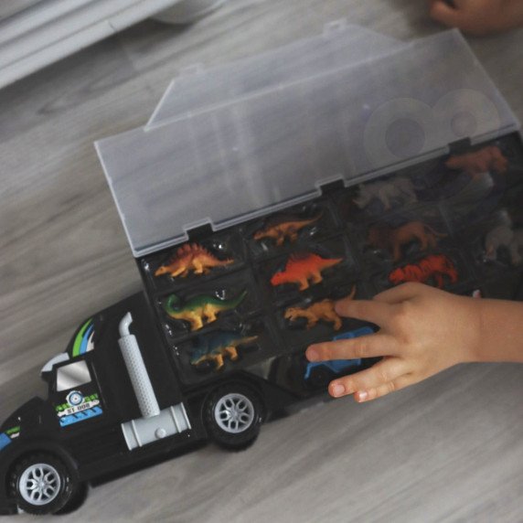 WOOPIE Automobilinis Vežėjas Dinozaurų Vilkikas