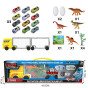 WOOPIE Transporto priemonė su sunkvežimiu 2 1 Dinozaurų rinkinys + modelis.