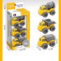WOOPIE 3-in-1 rinkinys Statybos transporto priemonės šiukšlių išvežimo automobilis Betono maišytuvas Krovinių automobilis