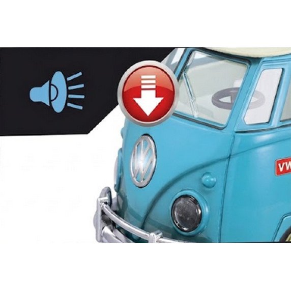 WOOPIE Klasikinis Bangų Autobusas su Šviesomis ir Garsu Modelis 1:14