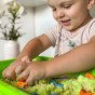 WOOPIE Kinetic Sand 1,5 kg rinkinys XXL Gyvūnai ZOO Safari stalas su formomis