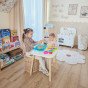 WOOPIE Kinetic Sand 0,5 kg stalo rinkinys su formomis
