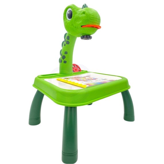 WOOPIE Piešimo lentelė Dinosaurų projektoriaus rinkinys + markeriai