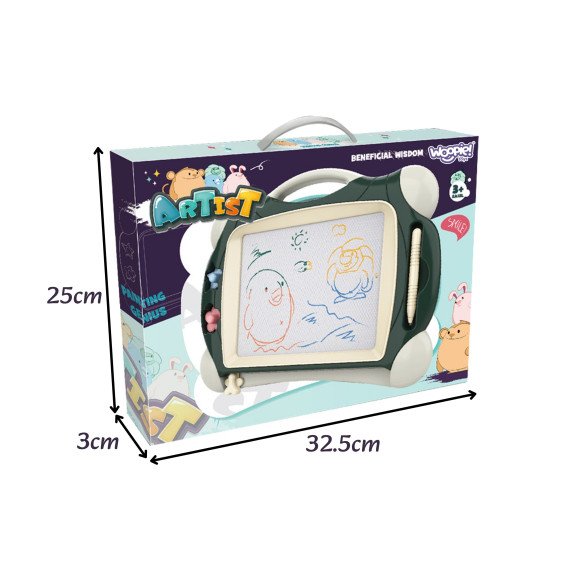 WOOPIE Magnetinis Spalvotas Markuoklis + 2 žalios antspaudų