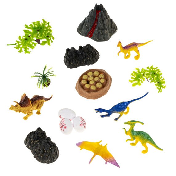 WOOPIE Dinozaurų Pasaulio lagaminas - Edukacinė Dinozaurų Tyrėjo Rinkinys
