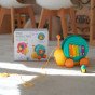 WOOPIE 4-in-1 vilkikas šikšnosparnių, cimbalių, pojūčių ratų, paleidimo sviedinio + mažas automobilis