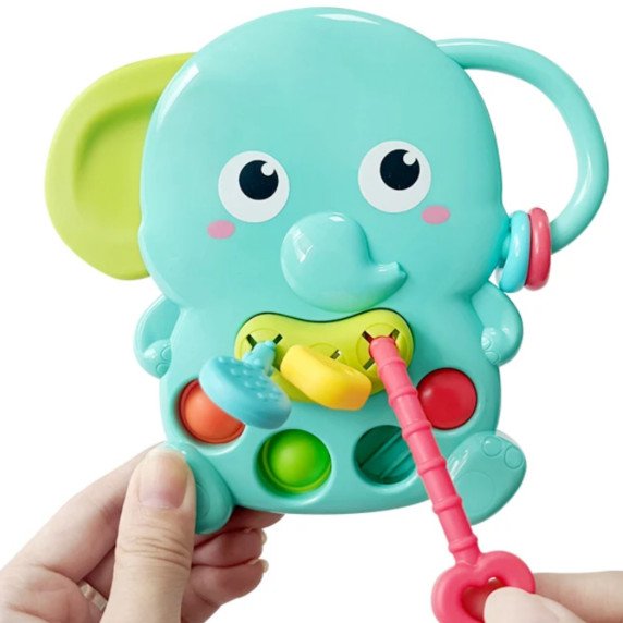 WOOPIE BABY 4-in-1 Montessori Išmokantis jausmų dramblys žvynas