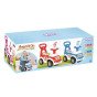 WOOPIE 4-in-1 Važiuoklė, rinkiklis, stumtuvas, pėsčiomis + ragas, saugykla
