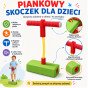 WOOPIE putplastinis žalias Pogo šoklys vaikams, skirtas būti balansui treniruoti.