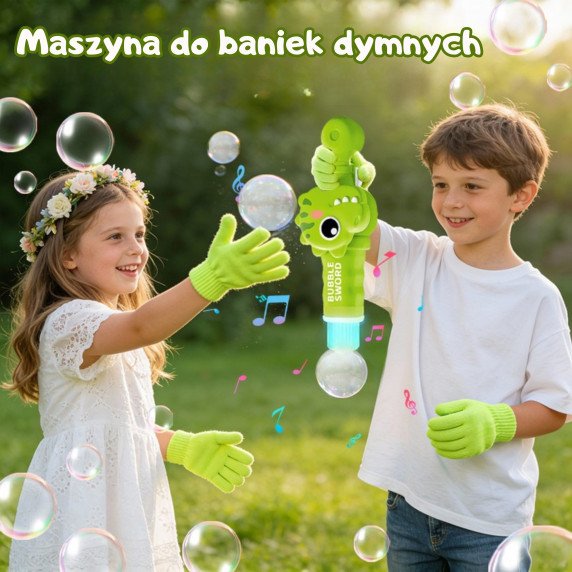 WOOPIE Dinozaurų Dūmų Burbulų Pistoletas Dūmų Burbulų Aparatas Pakraunamas