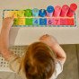 WOOPIE GREEN Montessori skaičiavimo ir spalvų mokymo dėlionė 56 vnt.