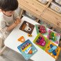 WOOPIE GREEN Mediniai puzzle transporto priemonės Montessori FSC