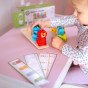 WOOPIE GREEN Montessori galvosūkių piramidės gyvūnai 27 vnt FSC