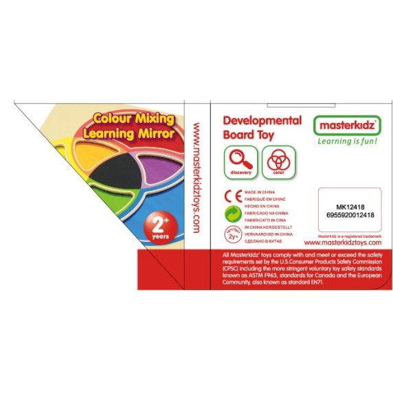 MASTERKIDZ Edukacinis lentynos veidrodis Mokymasis maišyti spalvas