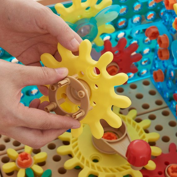MASTERKIDZ Sumaišytų Ratu Priedų Rinkinys STEM Sienos Skydams, 198 vnt.