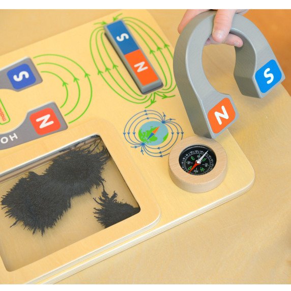 MASTERKIDZ Magnetinis žaislas Mokomasis lenta Montesorio kompasas