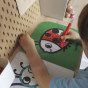 Tooky Toy Edukacinė Montesori dėžutė-žaidimas Rebusas Oro lentelė su abaku 6 viename nuo 3 metų