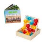 TOOKY TOY dėžė XXL Montessori edukacinė 7in1 pojūčių dėžė 19-21 mėnesiui
