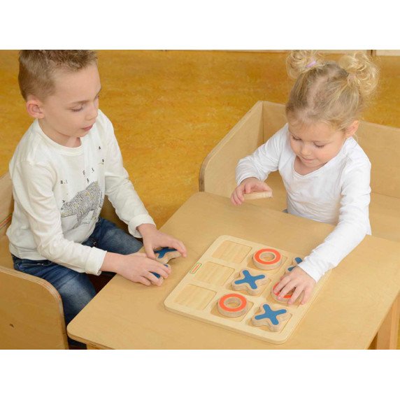 MASTERKIDZ „Tic-Tac-Toe“ medinis žaidimas vaikams Loginis galvosūkis