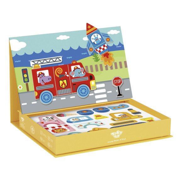 TOOKY TOY Montessori mokomasis dėlionės magnetinis dėžutė vaikams 80 vnt.