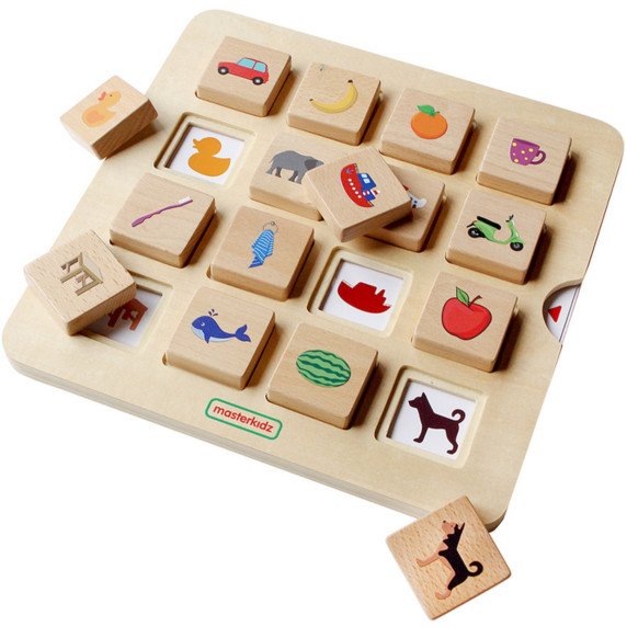 MASTERKIDZ Tamsiųjų formų atpažinimo žaidimas - poravimas - Montessori
