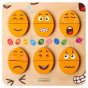MASTERKIDZ Mediniai kiaušiniai emocijų mokymo lentelėje - Koks Humoras? Montessori