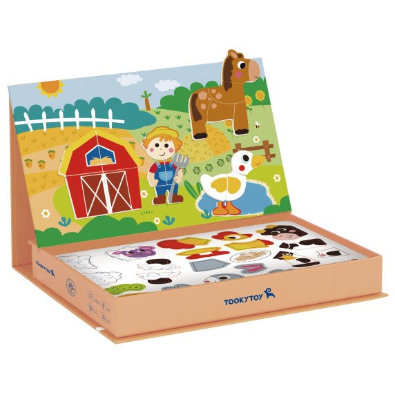 TOOKY TOY Magnetinis ūkio puzzle.