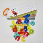TOOKY TOY Montessori abėcėlinis galvosūkis, mokymasis raidžių, žodžių, gyvūnų, 57 vnt.