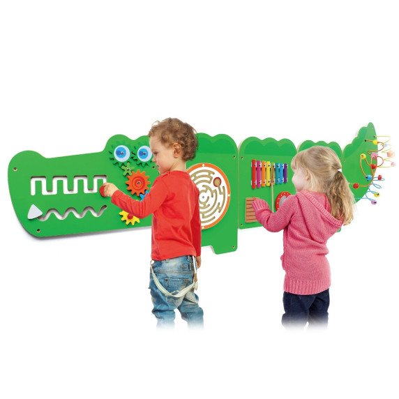 VIGA Krokodilinis Manipuliacinis Jutiklinis Įrenginys FSC Montessori Sertifikatas