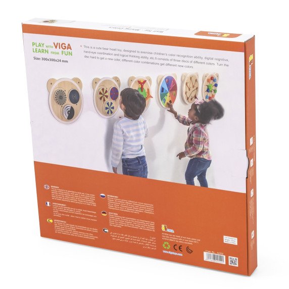 VIGA medinis lentos spalvos FSC Montessori sertifikatas