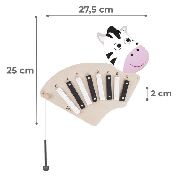 KLASIKINIS PASAULIS EDU Muzikinis Sienos Lentalė ZEBRA
